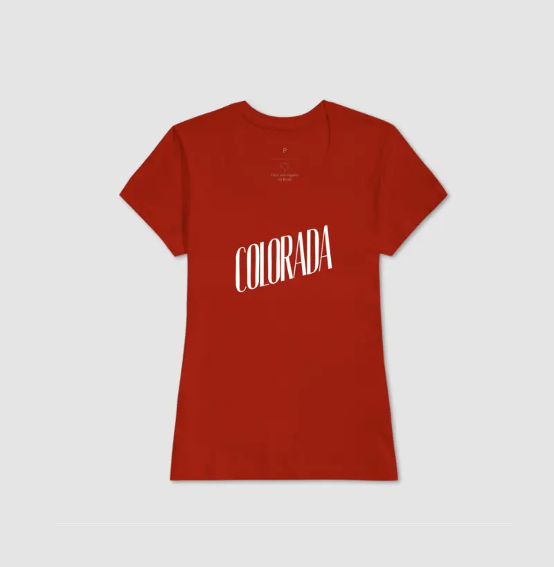 Camiseta Feminina- Colorada 2