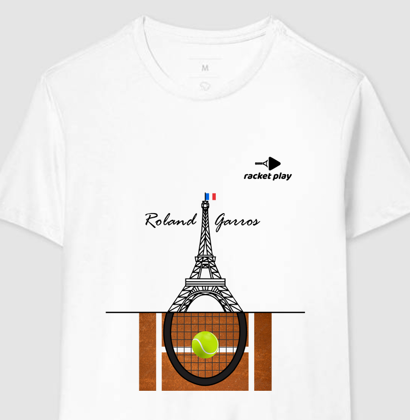 Camiseta Tênis - Torre Eiffel Roland Garros