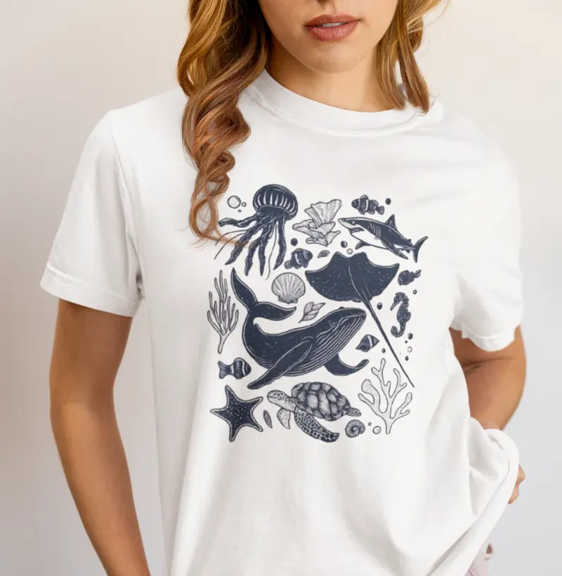 Camiseta ouversized - Maré Calma