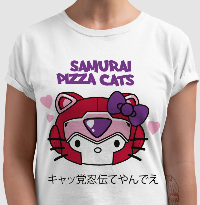Camiseta Samurai Pizza Cats