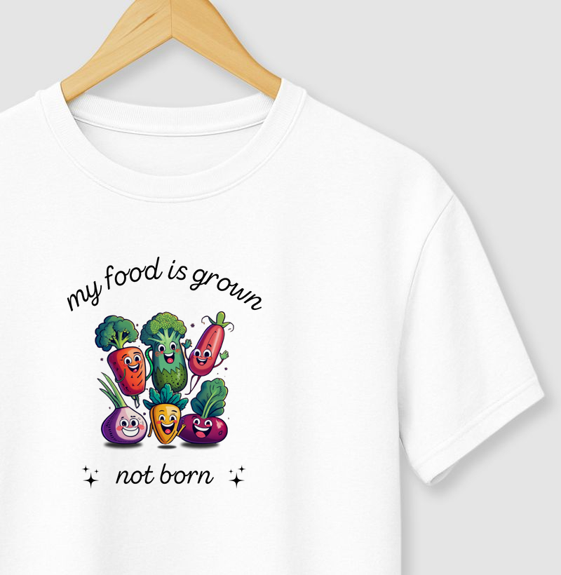 My food is grown not born   