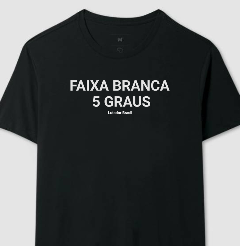 Camiseta Faixa branca 5 graus 