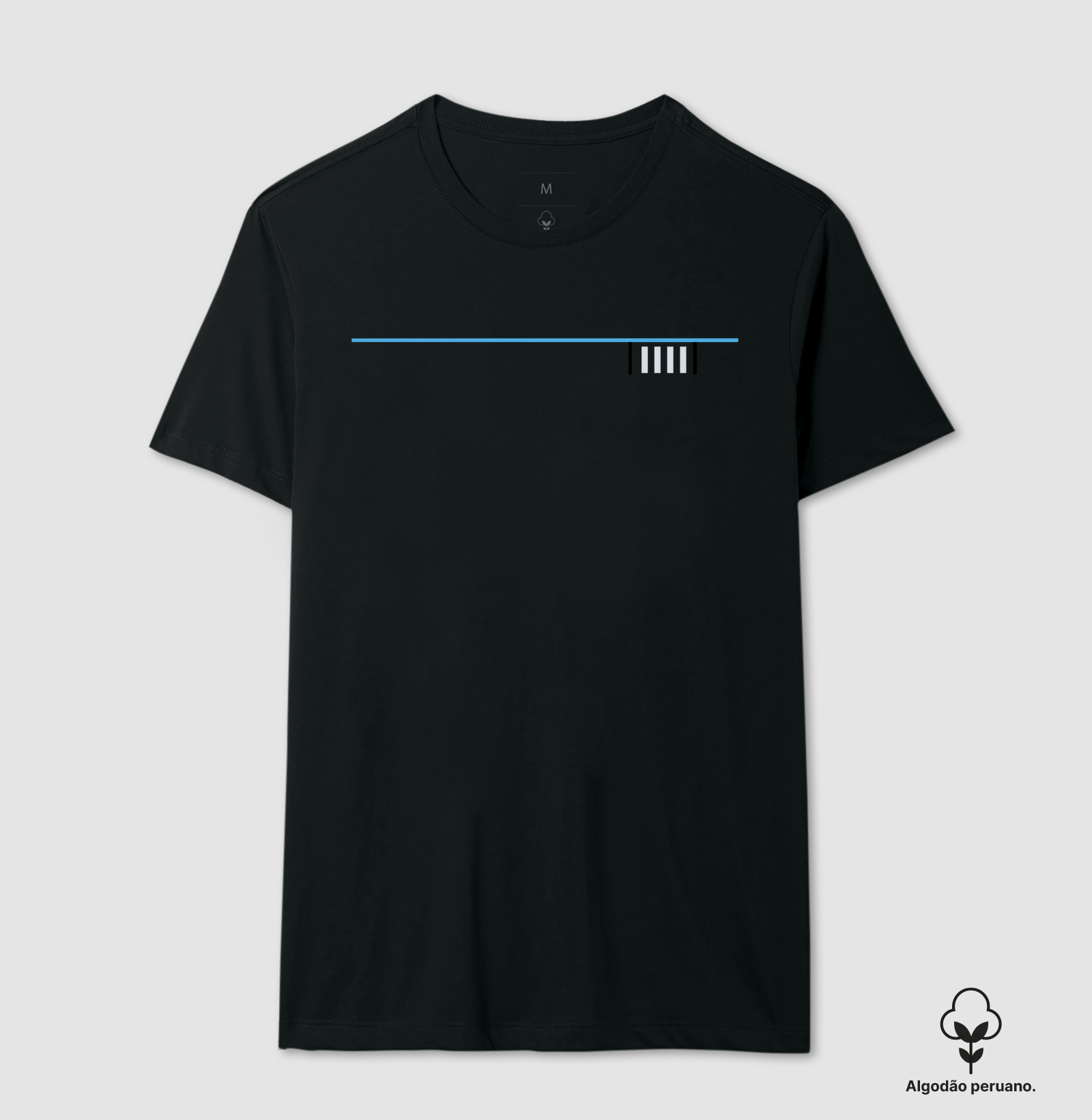 Faixa discreta azul