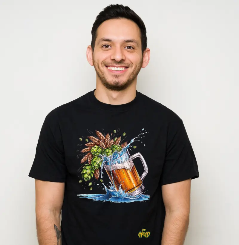 MALTE E LÚPULO EM UM PINT