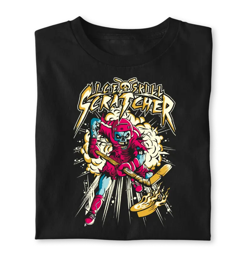 T-shirt Hockey Skull Tee