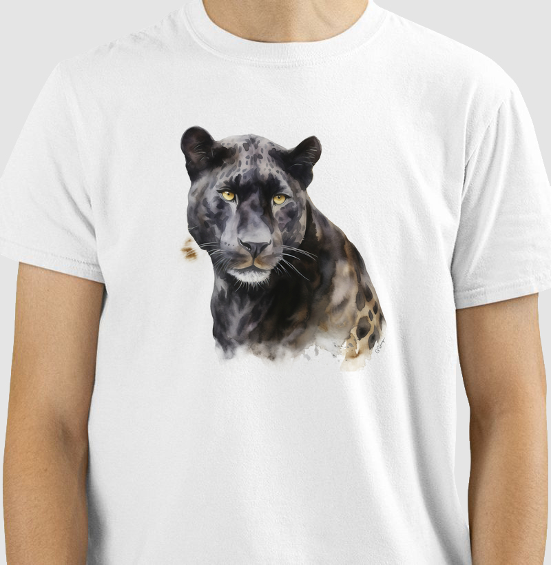 Camiseta Leopardo preto