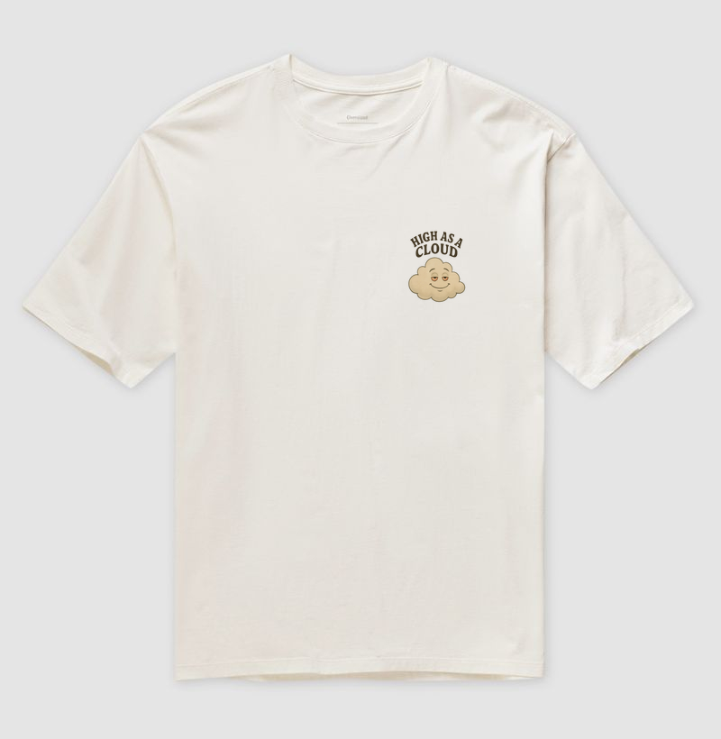 Camiseta oversized - High As a Cloud