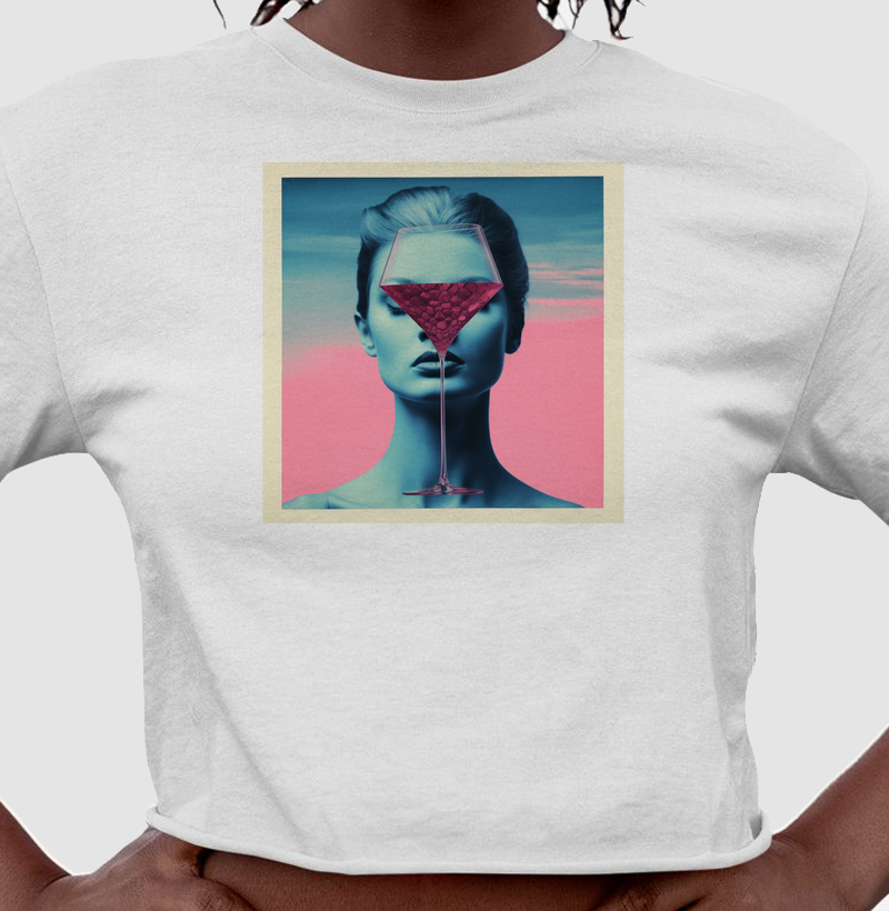 Camiseta Elegância em Tons de Vinho