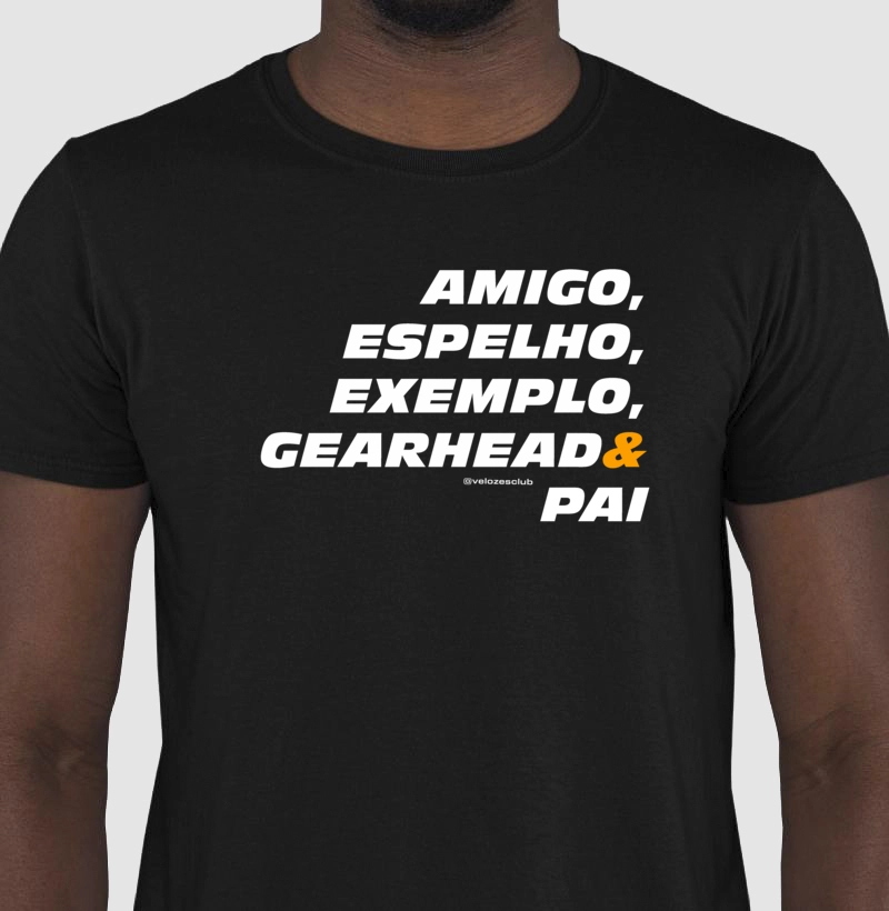Camiseta GearHead com frase para pai