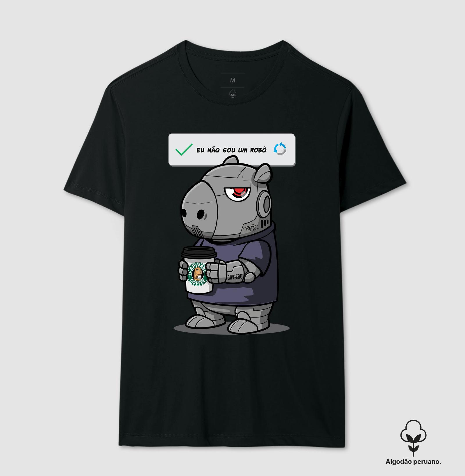 Camiseta Capivara Robô