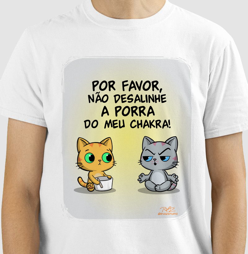 Camiseta Gato Sincero Chakra