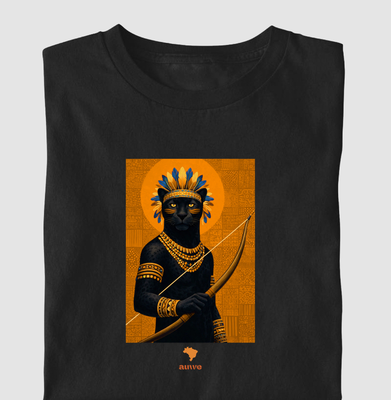 onça negra guerreira