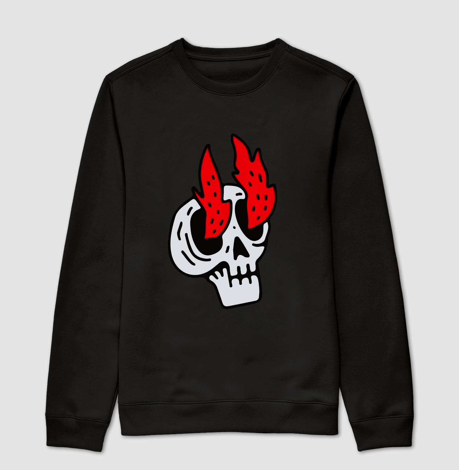 SKULL IN FIRE