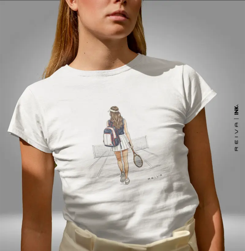 Camiseta de Tênis: Heading to the Court