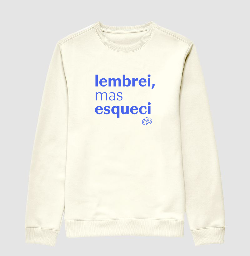 Lembrei, mas esqueci