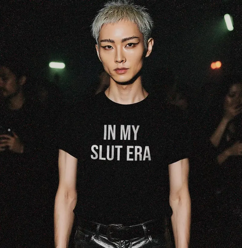 in my slut era | camiseta de algodão pima premium