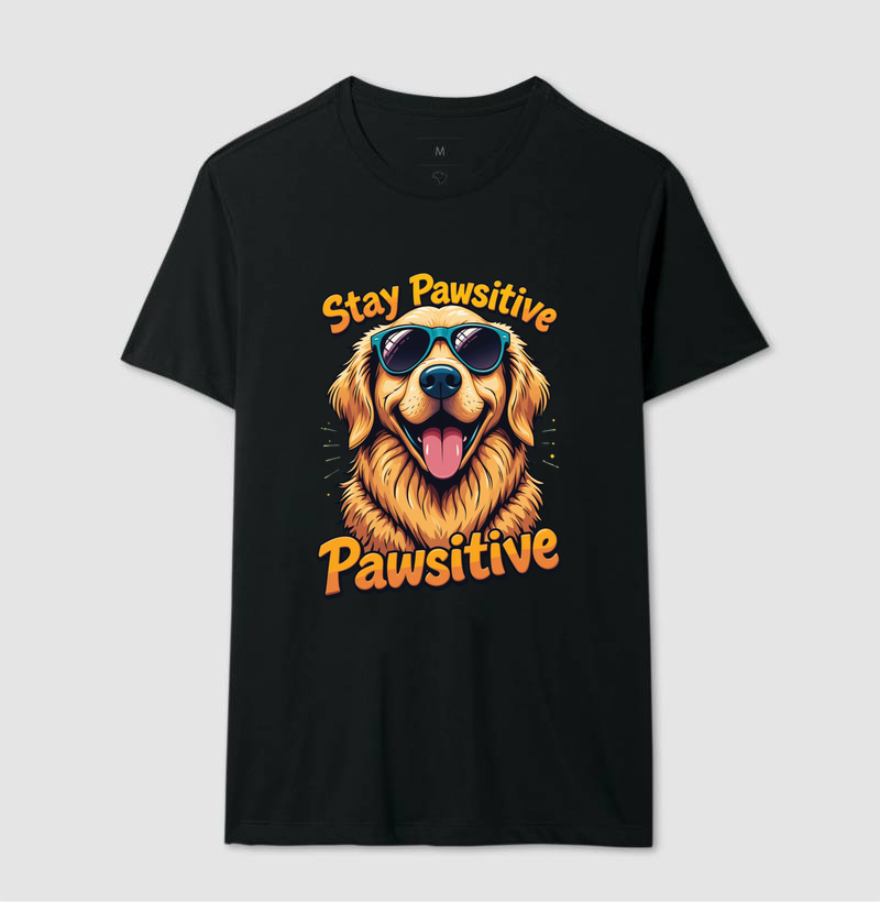 Fica de Boa – Camiseta Golden Retriever Retrô e Engraçada