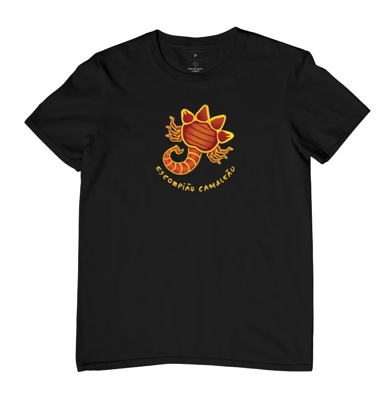 Camiseta Masculina Camaleão Signos - Escorpião