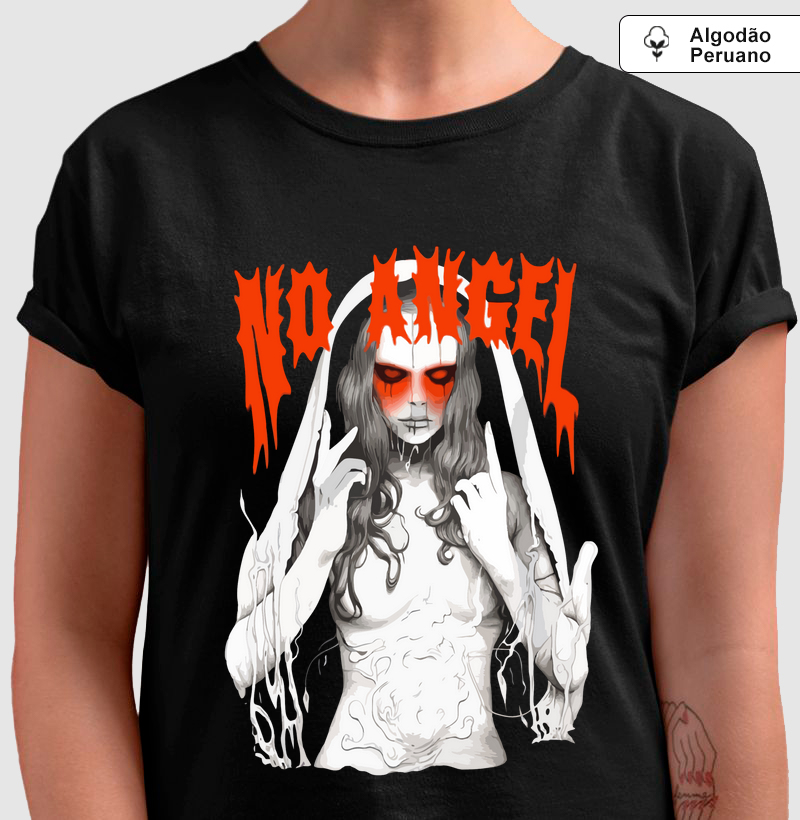 Camiseta Algodão Peruano No Angel