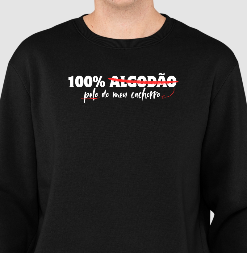 100% pelo de cachorro