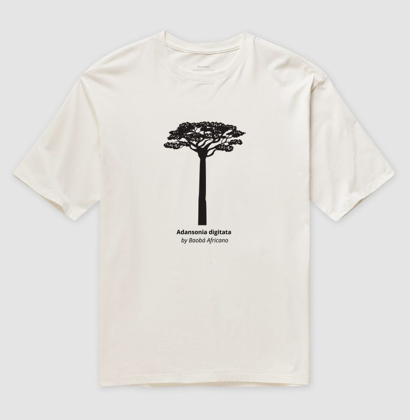 Camiseta Oversized Animalis Baoba 100% Algodão