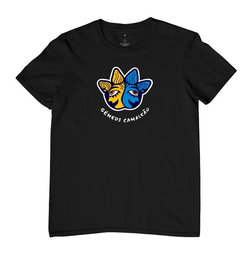 Camiseta Masculina Camaleão Signos - Gêmeos