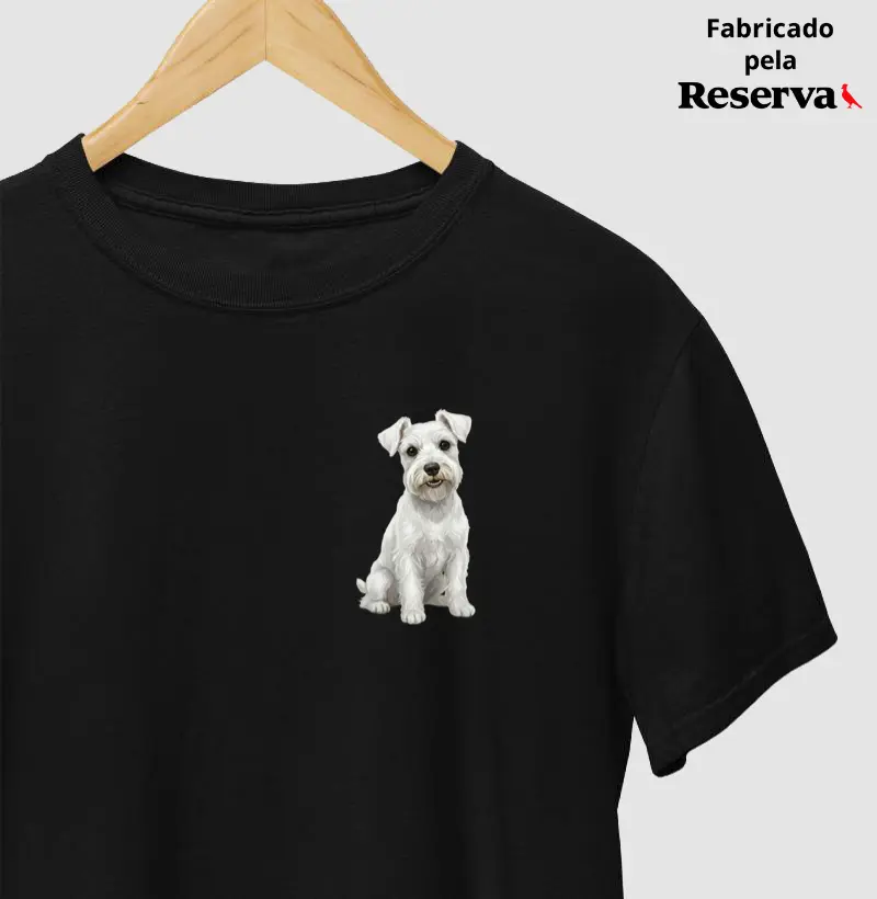 Schnauzer Branco Minimalista