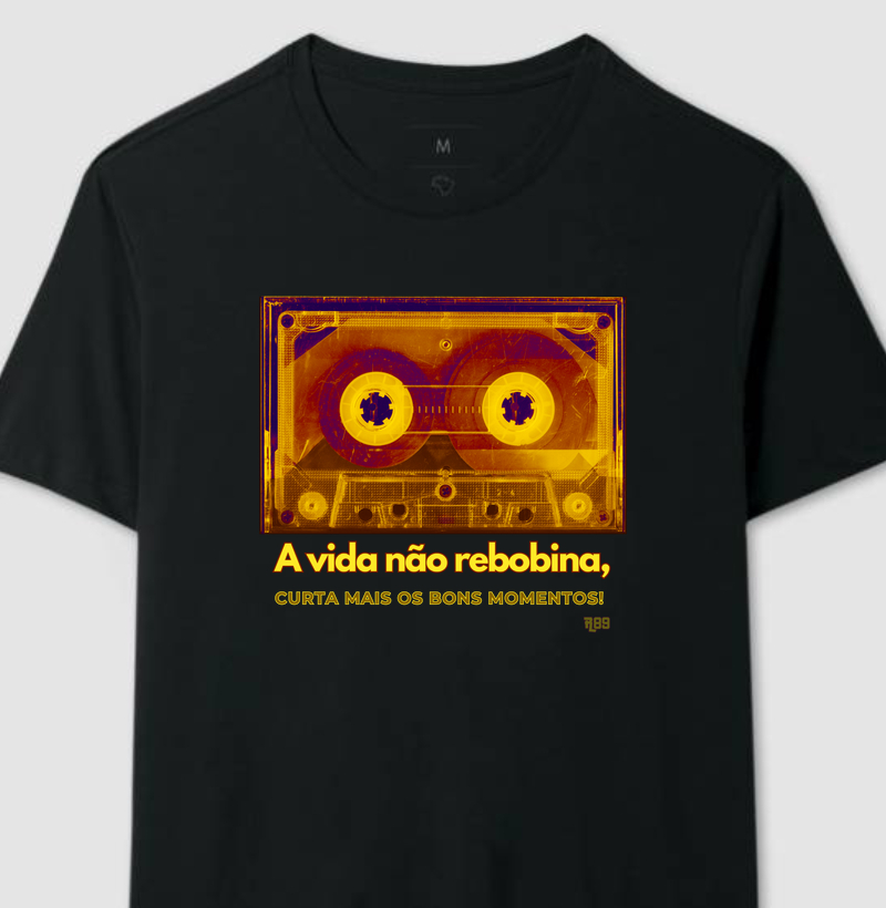 Frases Nostálgicas - Coleção Áudio Nostalgia - a vida não rebobina - fita amarela