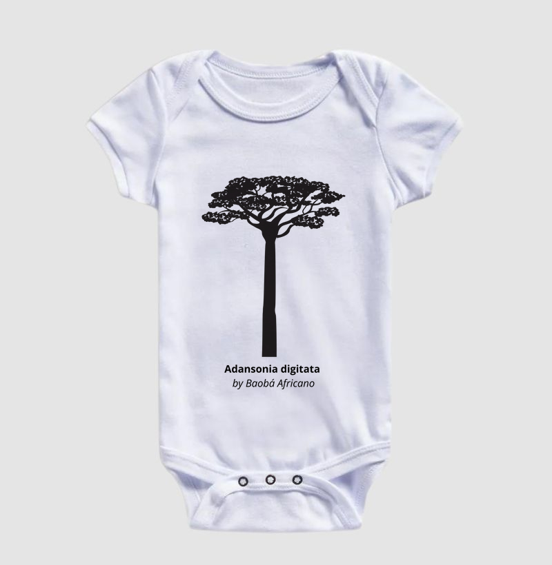 Body Infantil Animalis Baoba 100% Algodão