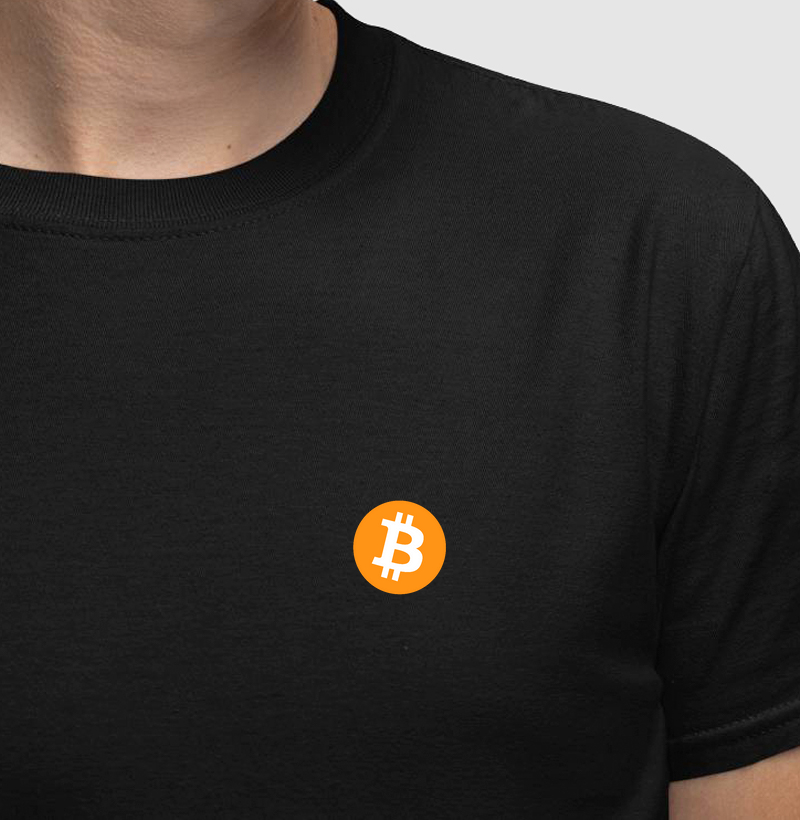 Bitcoin Ícone Clássico Minimalista