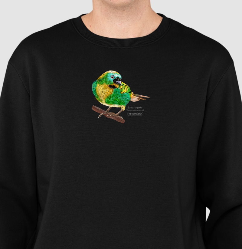 Aves do Brasil - Saíra-lagarta - Moletom