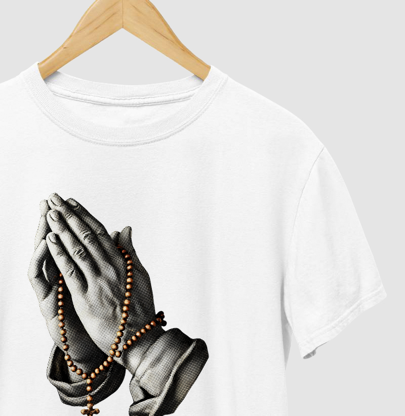 Mãos em oração - Minimalista