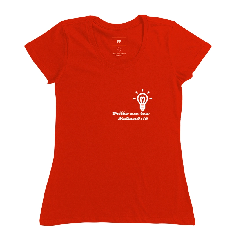 Camiseta frase brilhe sua luz