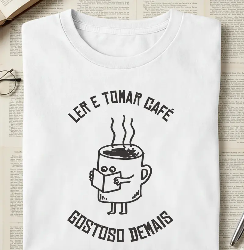 Ler e tomar café gostoso demais