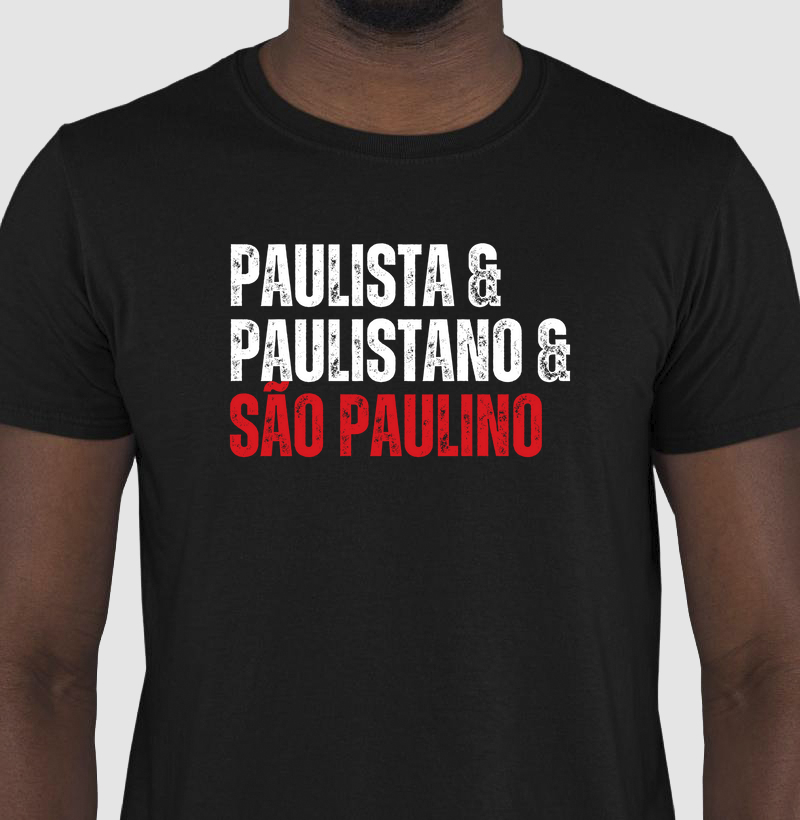 Camiseta Paulista Paulistano e São Paulino