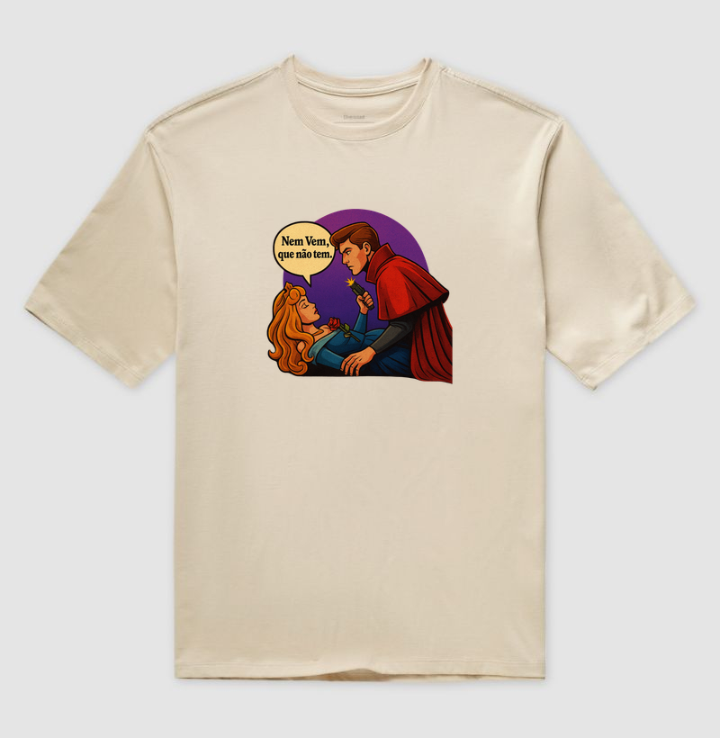 Camiseta Oversized Princesa - ARTE EXCLUSIVA