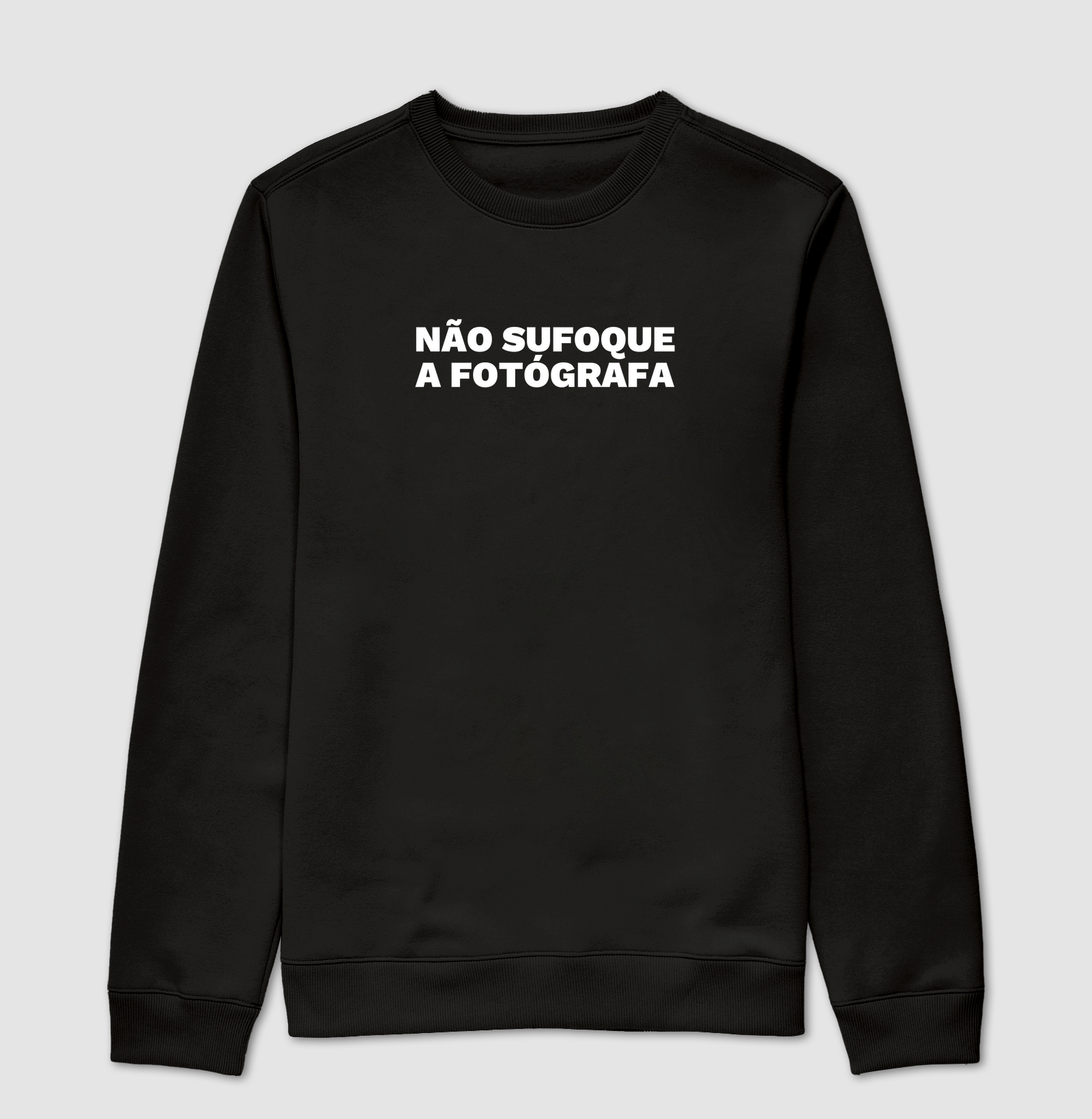 Não sufoque a fotógrafa