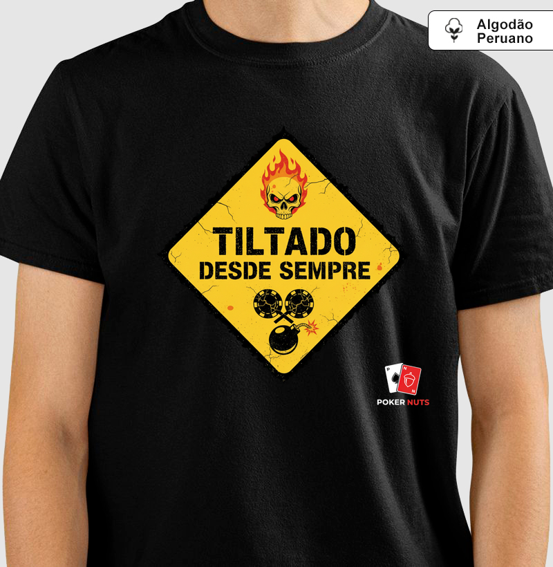 Camiseta Algodão Peruano Tiltado Desde Sempre