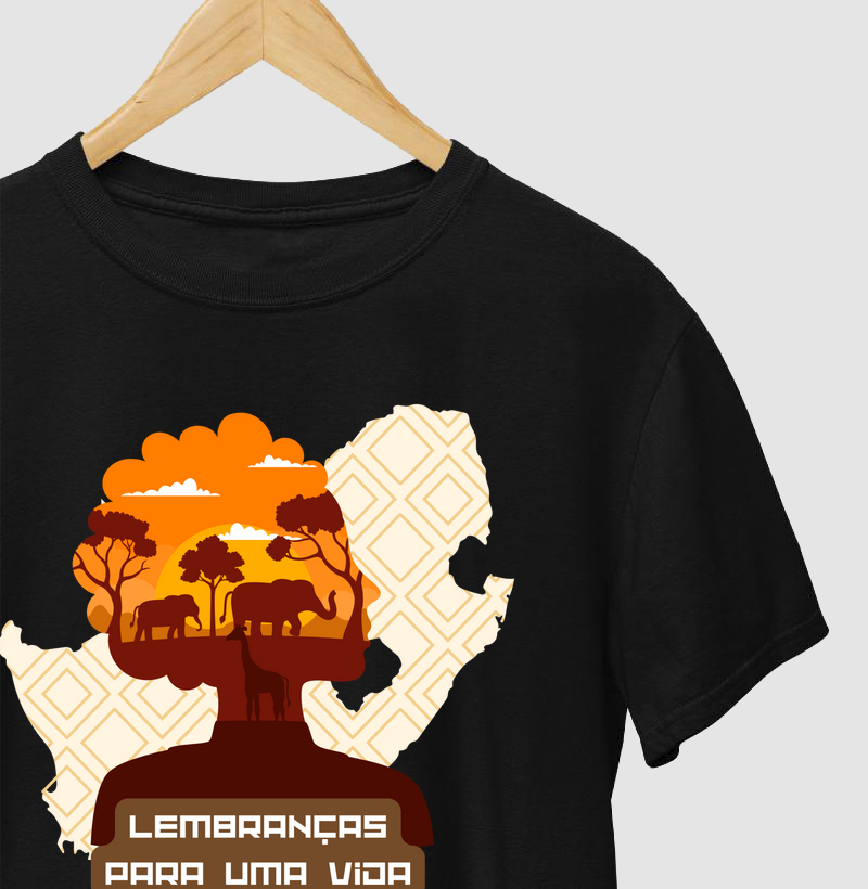 Camiseta Animalis Lembranças para Vida 100% Algodão