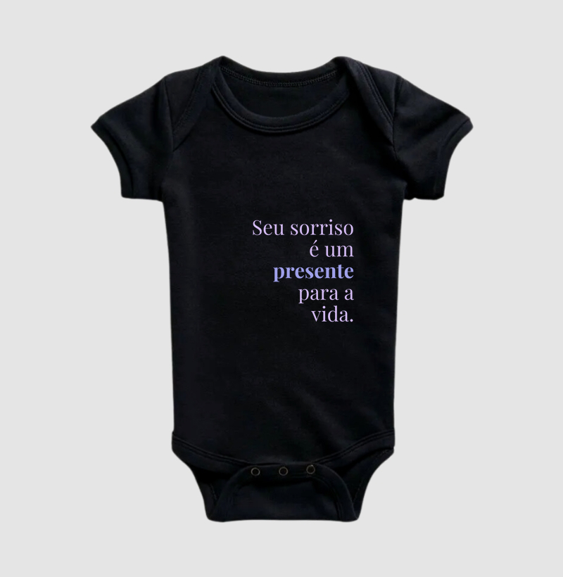 Peça "Seu sorriso é um presente para a vida"