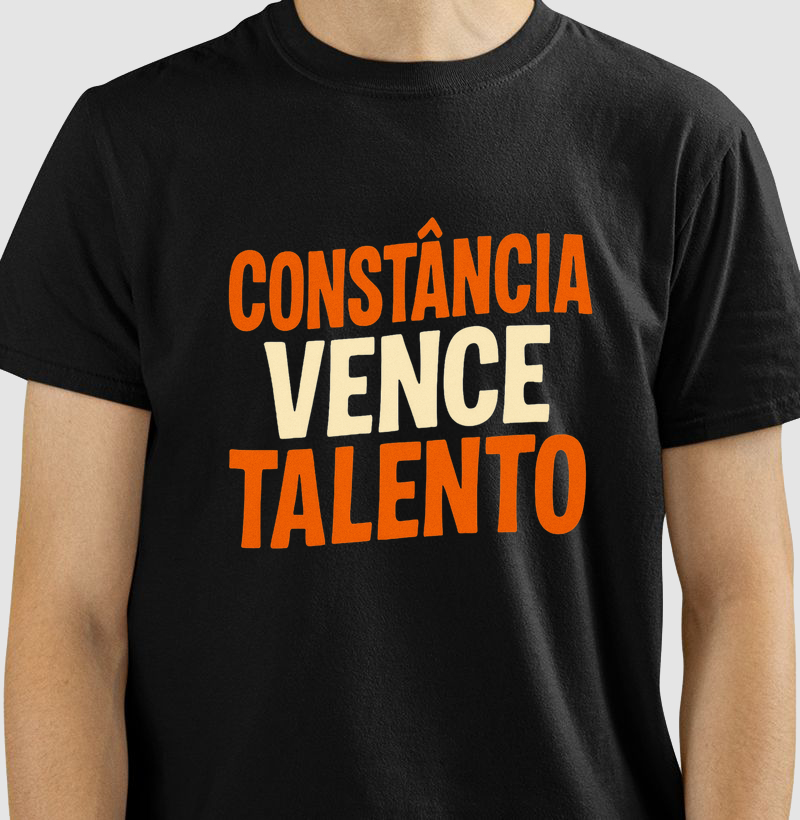 Camiseta - Constância vence talento
