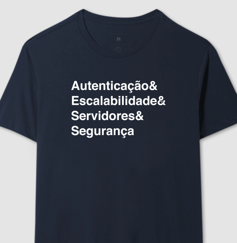 "Autenticação e Escalabilidade e Servidores e Segurança" T.I