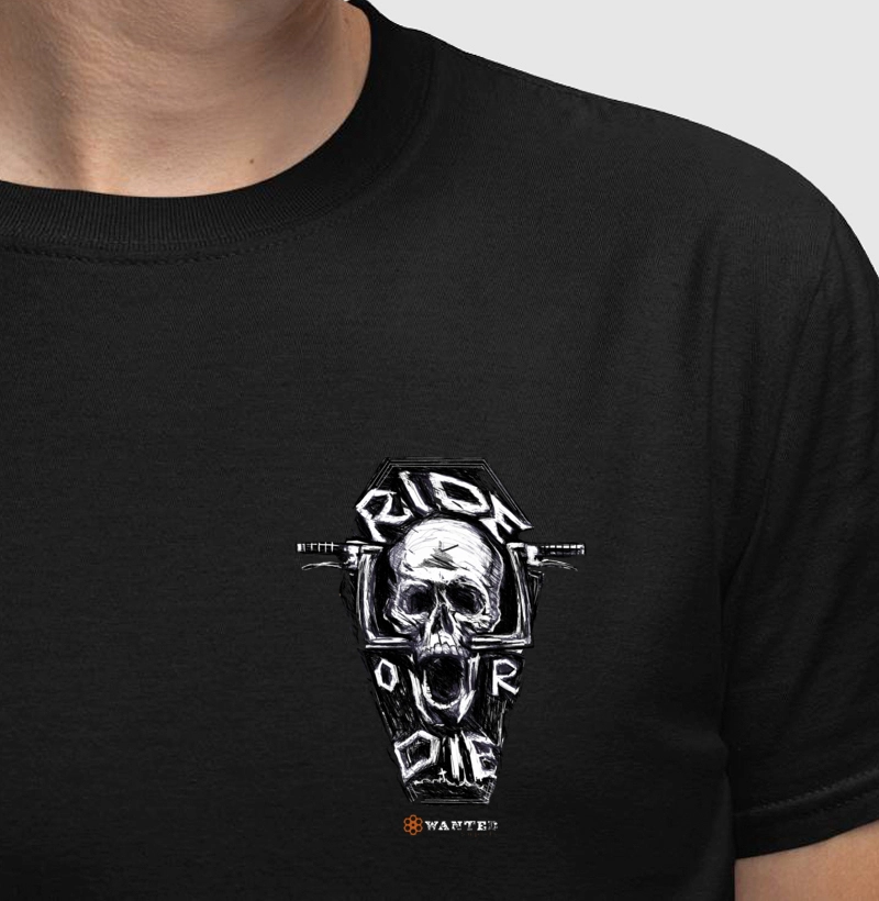 Ride or Die Skull Pocket