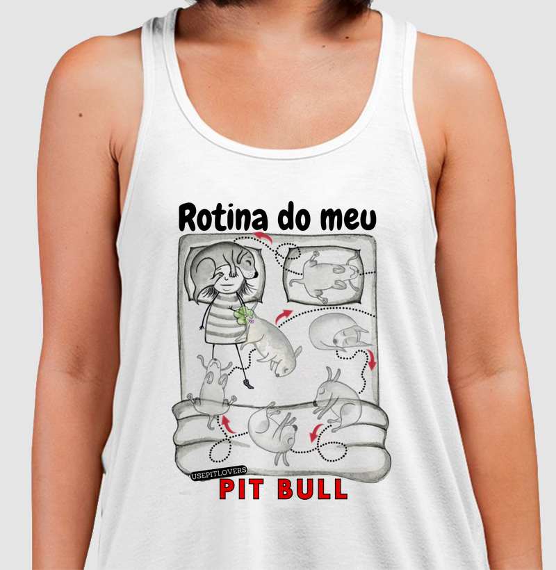 Rotina do meu Pit bull
