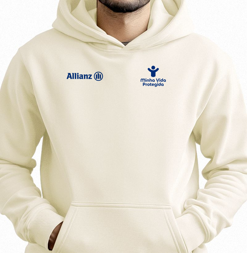 Allianz + Minha Vida Protegida (Moletom Hoodie Slim)