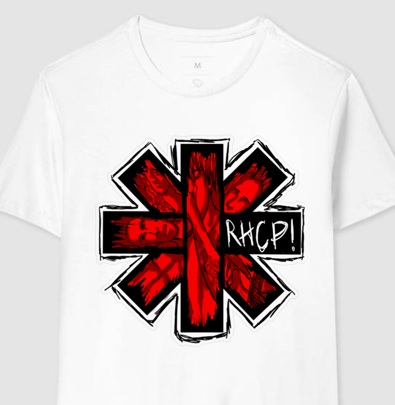 Camiseta Red Hot Chili Peppers - Cartoon