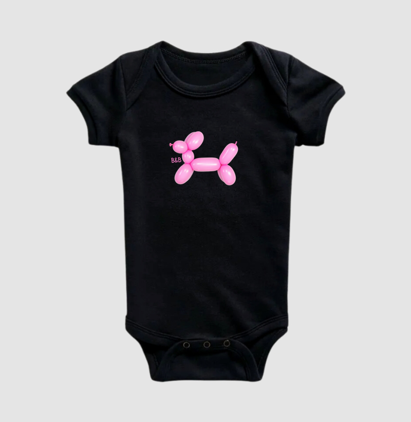 Body Infantil Pink Dog