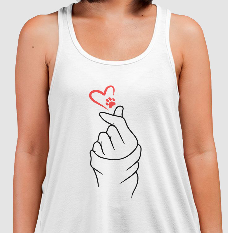 Finger heart pet