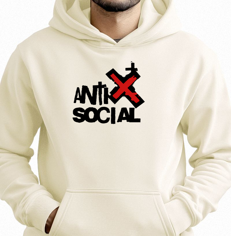 Antissocial: Moletom com Bolso - Atitude e Originalidade para Todos os Momentos