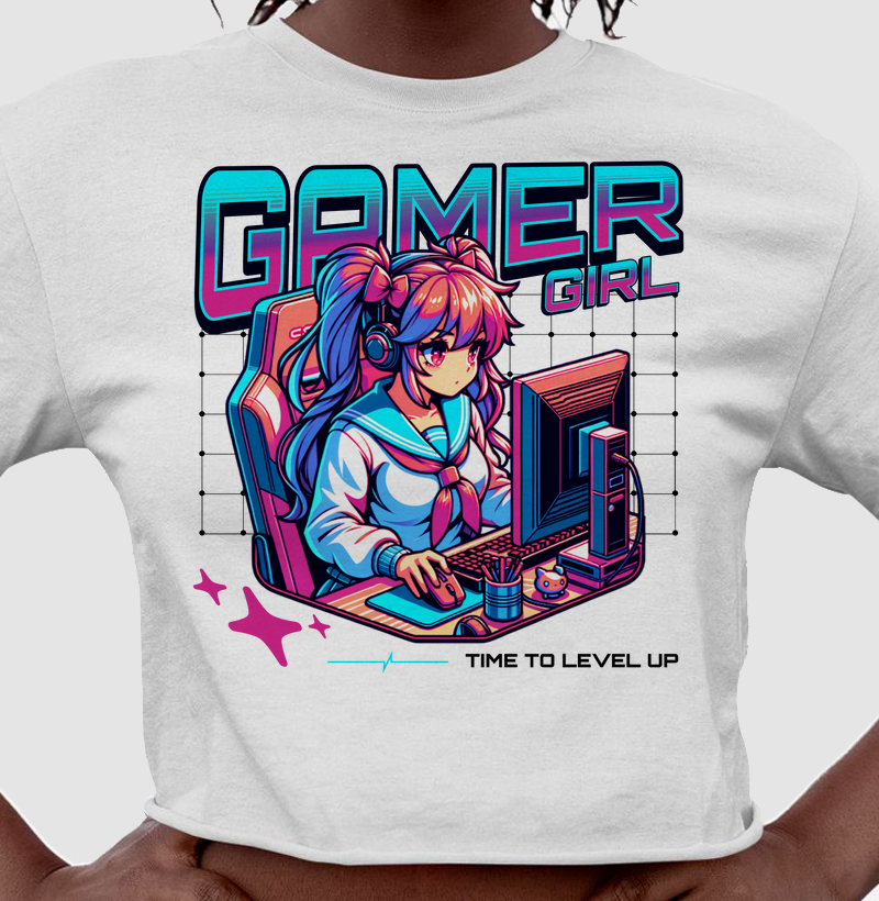 Cropped Gamer Girl